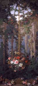 Armida kertje, tapétatervezés alkotó: Eduard Muller