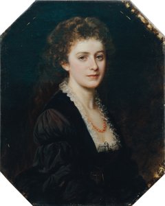 egy hölgy portréja alkotó: Eduard Ritter von Engerth