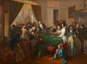 Will Bank Gambling, 1840. alkotó: Eduard Swoboda