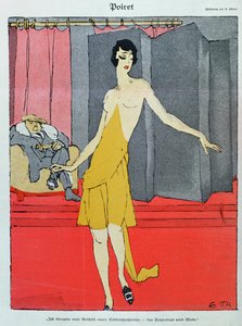 A Couturier-ben egy modell Paul Poiret-vel (1879-1944) a Simplicissimusból