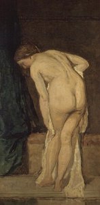 Kilépés a fürdőből (olaj, vászon)