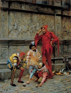 Jesters játszik Cochonnet, 1868