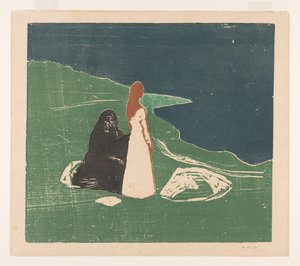 Két nő a parton (eredeti cím) alkotó: Edvard Munch (signed by artist)