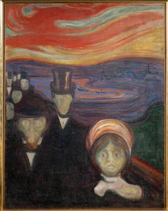 Szorongás (olaj, vászon) alkotó: Edvard Munch