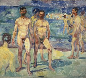 Fürdő férfiak alkotó: Edvard Munch