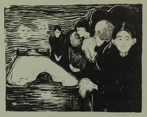 A halálos ágy mellett alkotó: Edvard Munch