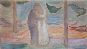 Pár a tengerparton alkotó: Edvard Munch