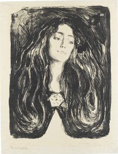 A bross. Eva Mudocci alkotó: Edvard Munch