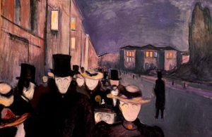 Este Karl Johanról, 1892 alkotó: Edvard Munch