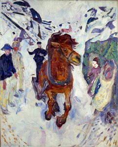 Edvard Munch (1863-1944) lóvágta festménye 1910-1912 Dim. 148x119,5 cm Oslo, Munch Múzeum (Musee Munch) Városi Művészeti Gyűjtemények alkotó: Edvard Munch