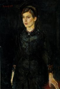 Inger Munch feketében alkotó: Edvard Munch