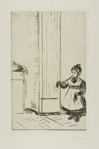 Belső egy gyerekkel. Lothar Linde alkotó: Edvard Munch
