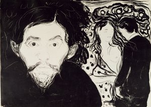 Féltékenység, 1896 alkotó: Edvard Munch