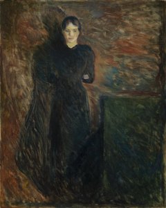 hölgy feketében alkotó: Edvard Munch