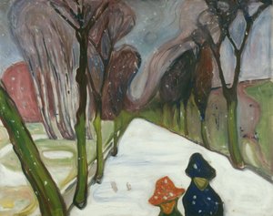 Új hó a sugárúton alkotó: Edvard Munch