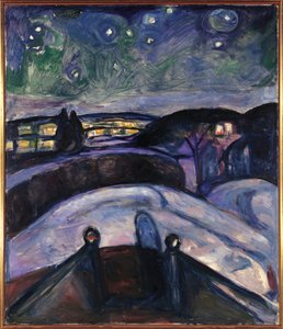 Norvégia, Oslo, Csillagos éjszaka alkotó: Edvard Munch