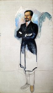Ernest Thiel portréja 1859-1947 alkotó: Edvard Munch