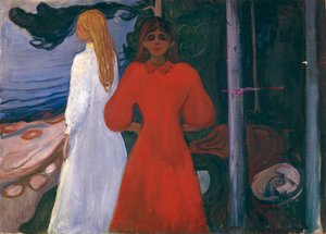 Piros és fehér alkotó: Edvard Munch
