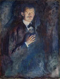 Önarckép cigarettával alkotó: Edvard Munch