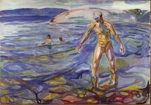 Edvard Munch (1863-1944) A fürdőző festménye 1918 V. 138x199,5 cm Oslo, Városi Művészeti Gyűjtemények alkotó: Edvard Munch
