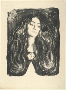 A bross. Éva Mudocci alkotó: Edvard Munch
