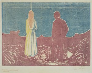 Két ember, 1899 (The Lonely Ones) alkotó: Edvard Munch