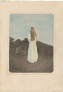 Fiatal nő a tengerparton alkotó: Edvard Munch