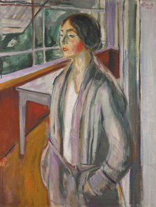 Fiatal nő a verandán alkotó: Edvard Munch