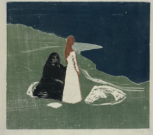 Két nő a tengerparton alkotó: Edvard Munch