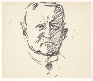 Tanulmány egy professzor portréjához, MD. Carl Lorentzen (1860-1932) alkotó: Edvard Weie