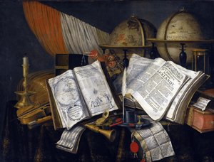 Vanitas csendélet, Edwaert Collier (1642-1708)