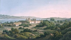 Phaineromene kolostor, 26. tábla a „Nézetek Görögországban” 5. részéből, metszett Robert Havell