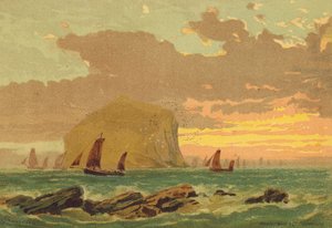 The Bass Rock (színes litográfia)