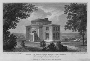 Belle Vue House, Hale End, Walthamstow, Charles Cooke székhelye (metszet)