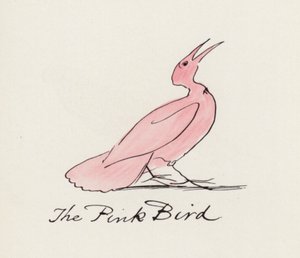 Edward Lear, A madárkönyv: A rózsaszín madár (színes litho)