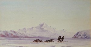 Arctic Scene (akvarell papíron)