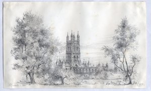 Gloucesteri katedrális, 1900 alkotó: Edward Adrian Wilson