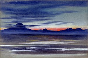 Kilátás a tengerre, 1901-04 (wc papíron) alkotó: Edward Adrian Wilson