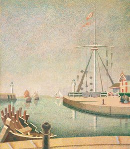 Honfleur, a kikötő bejárata alkotó: Edward Alexander Wadsworth