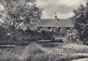 A régi malom, Ramsbury (fekete-fehér fotó)