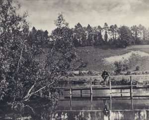 Tumbling Bay, a Fullerton alatti teszt egyik hordozóján (fekete-fehér fotó)