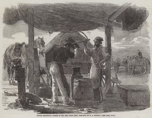 Sebastopol előtt, a baloldali ostromvonat kovácsa alkotó: Edward Angelo Goodall