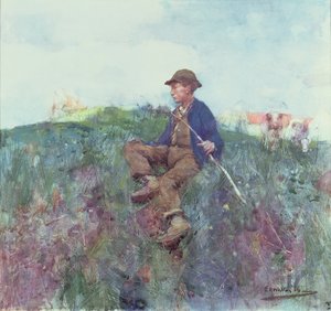The Herdboy, 1886 (wc)