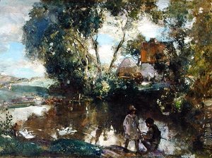 A medence (olaj, vászon)