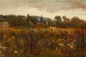 Egy pillantás Kirkcudbrightra (olaj, vászon) alkotó: Edward Atkinson Hornel