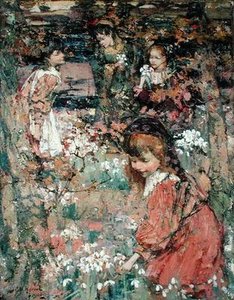 A tavasz ébredése alkotó: Edward Atkinson Hornel