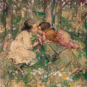Mi az OClock, c1904 alkotó: Edward Atkinson Hornel