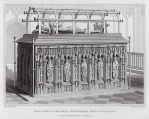 Richard Beauchamp, Warwick grófjának emlékműve a warwicki Beauchamp-kápolnában (metszet)