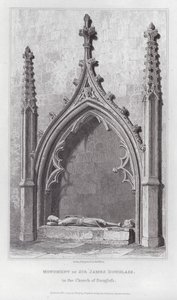 Sir James Douglass emlékműve a Douglass-templomban (metszet) alkotó: Edward Blore