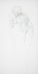 Hajlongó meztelen nő alkotó: Edward Burne-Jones
